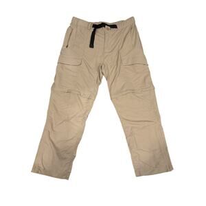 The north face short court tan khaki convertible cargo pants men’s large